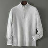 Half Turtleneck Zipper Design Pure Wool Knit Bottoming Shirt