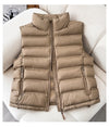 Down Cotton Lightweight Short Vest Autumn And Winter