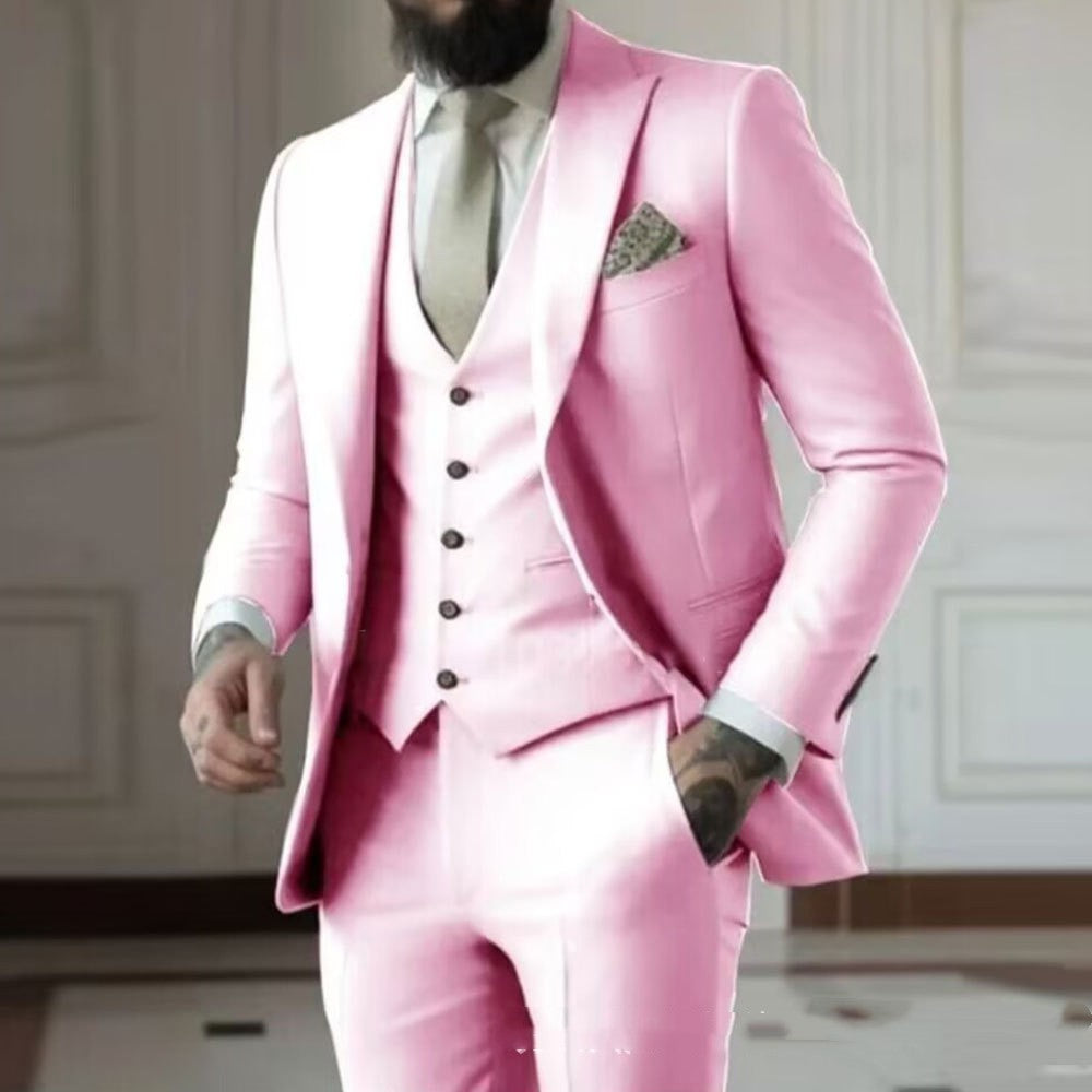 Completo da Uomo Slim Fit Tinta Unita