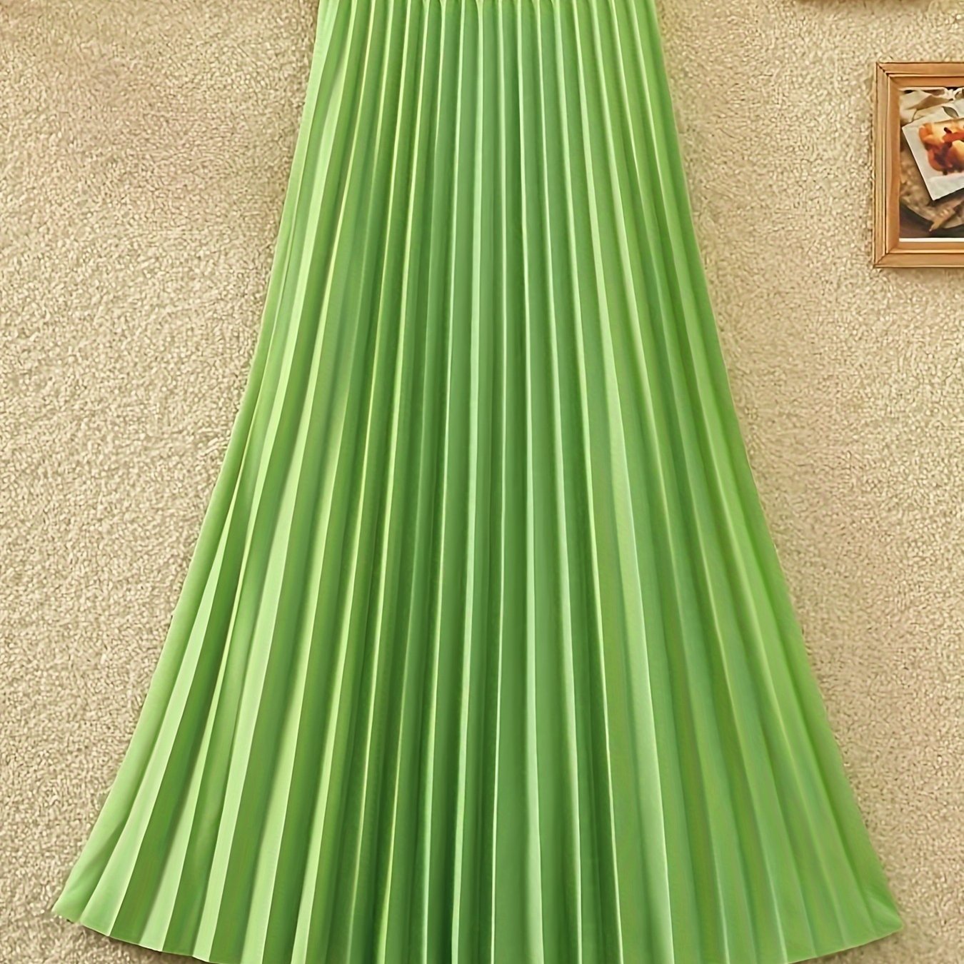 Gonna pieghettata elegante e alla moda da donna