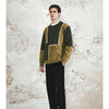 Men's Retro Casual Contrast Color Patchwork Round Neck Knitwear