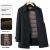 Double-sided Wool Overcoat Men's Mid-length Suit Collar Woolen Coat