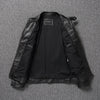 First Layer Cowhide Leather Coat Men's Stand Collar Motorcycle Clothing Youth