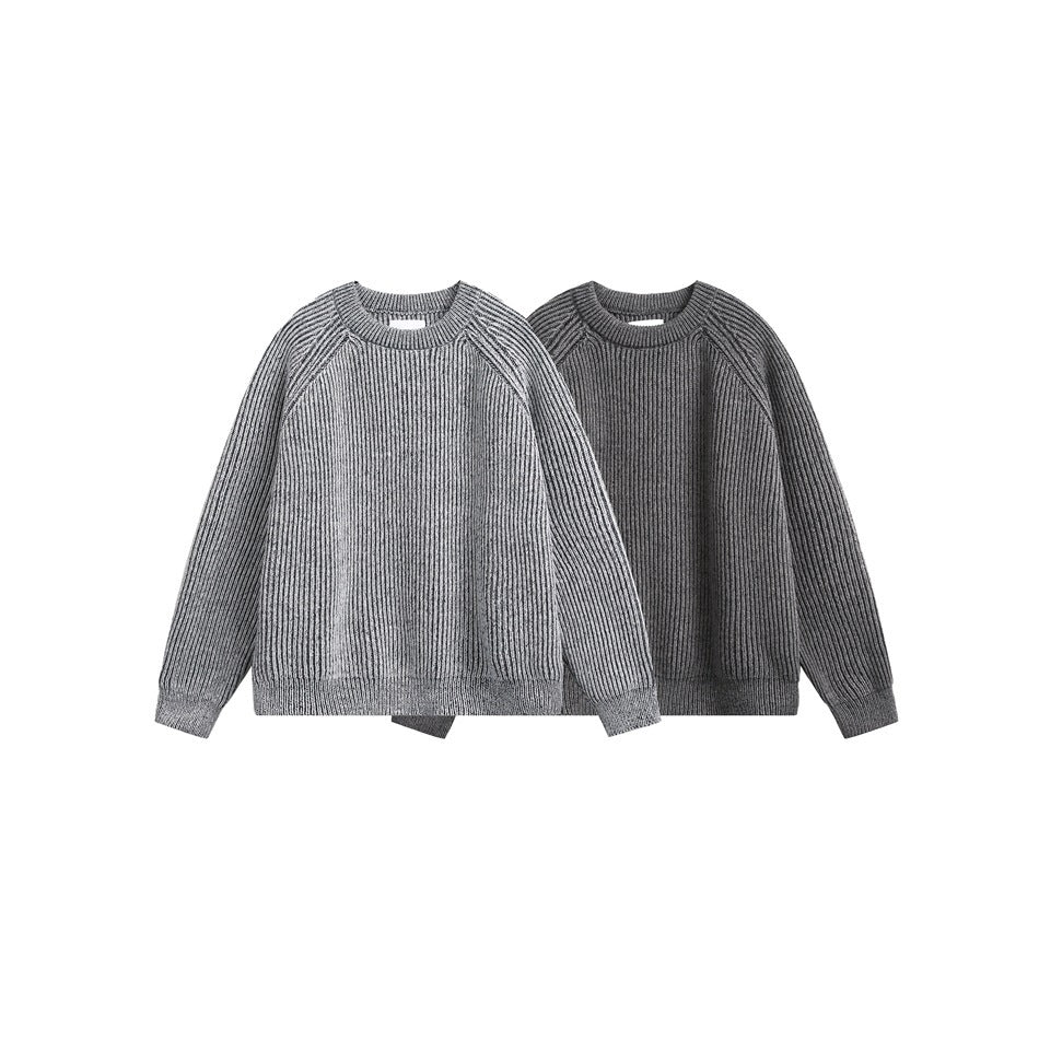 Retro Brocade Sweater Men's Round Neck Sweater