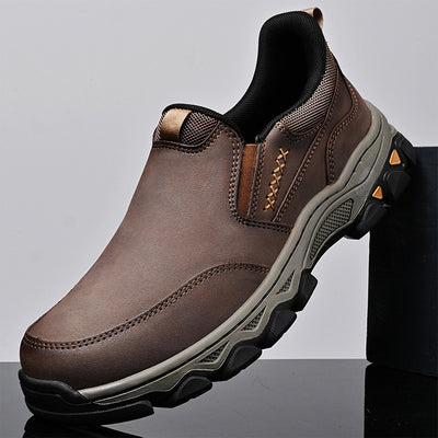 Rubber Wear-resistant Men's Casual Leather Shoes