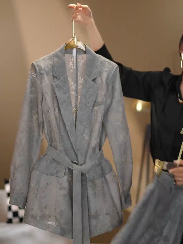 Womens Stylish Two-piece Set Featuring A Top And Wide-leg Pants