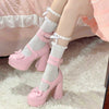 Stylish Pumps Round Toe Bowknot Fairy
