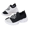 Plus Size Flying Woven Women's Shoes Fashionable Breathable Platform