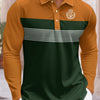 Leisure Sports Long Sleeve Spring And Autumn Button Polo Shirt