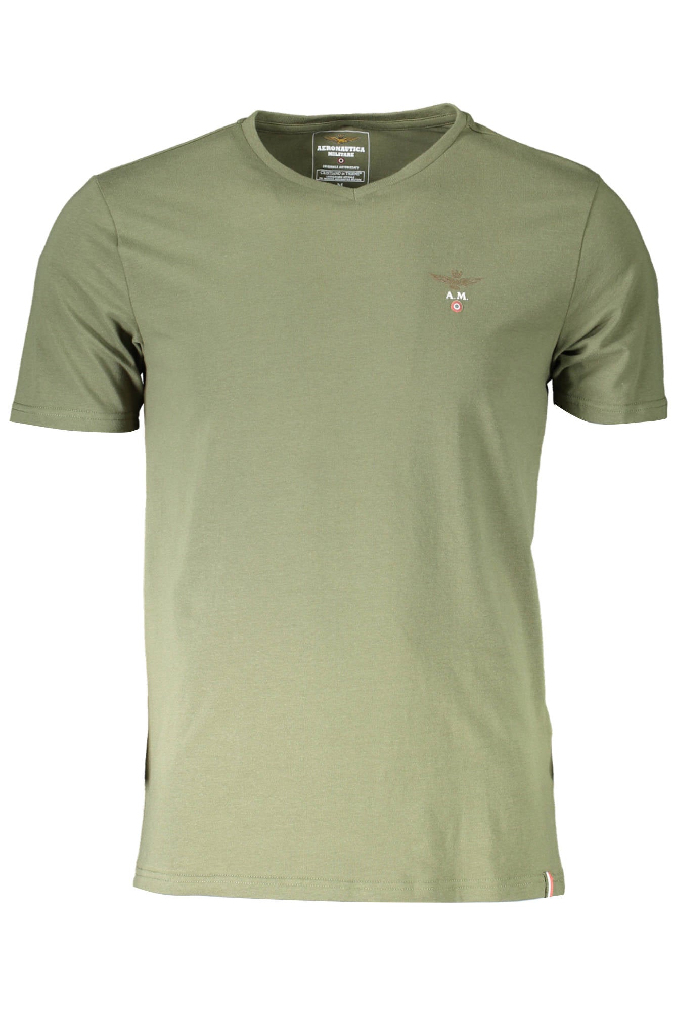 "AERONAUTICA MILITARE T-SHIRT ESTERNABILE UOMO VERDE"