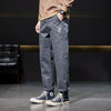 Pantaloni Casual Uomo Retrò Lavoro Facile Abbinamento Uomo