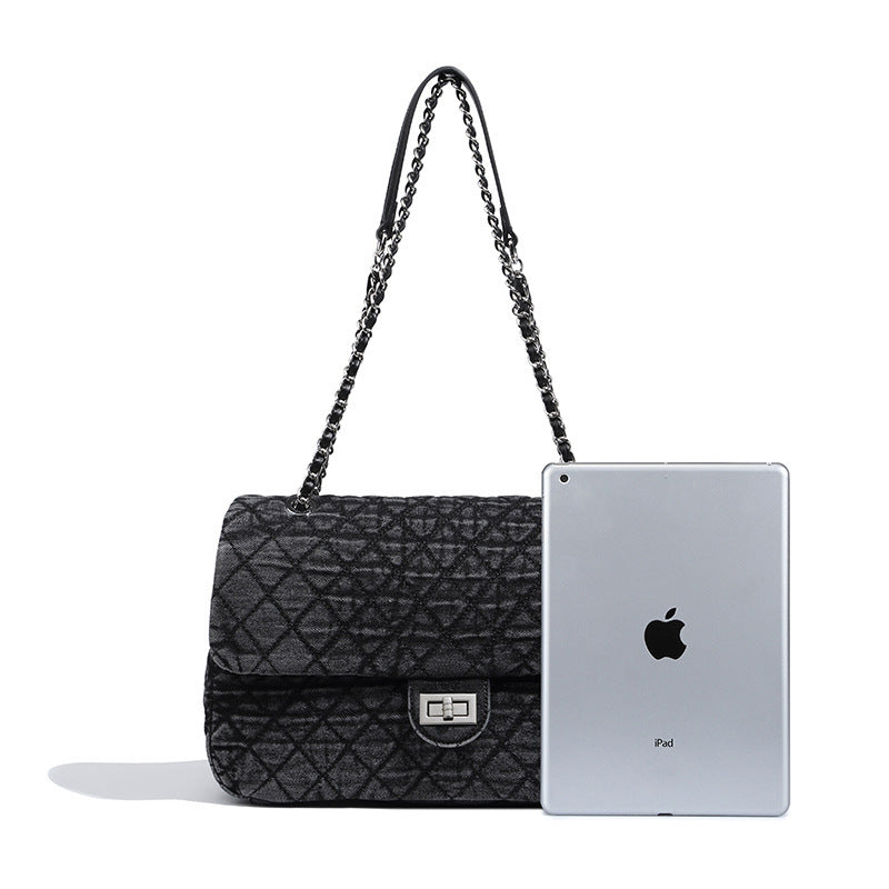 Borsa a tracolla da donna, grande capacità, da portare sottobraccio, per pendolari