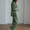 Women's Turtleneck Soft Fashion Casual Slit Sweater Suit