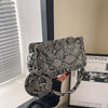 Western Style Snake Pattern Simple Stylish Textured Crossbody Bag