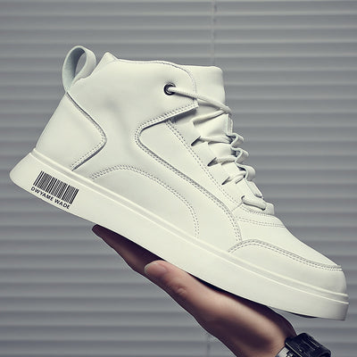 White Shoes Mid-top Sports Board Shoes Men