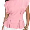 T-shirt Donna Girocollo Manica Corta Casual Versatile Moda