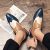 Men's Color-blocking Leather Shoes Fashion Trend