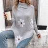 Pullover Flower Jacquard Women's Sweater Cloak