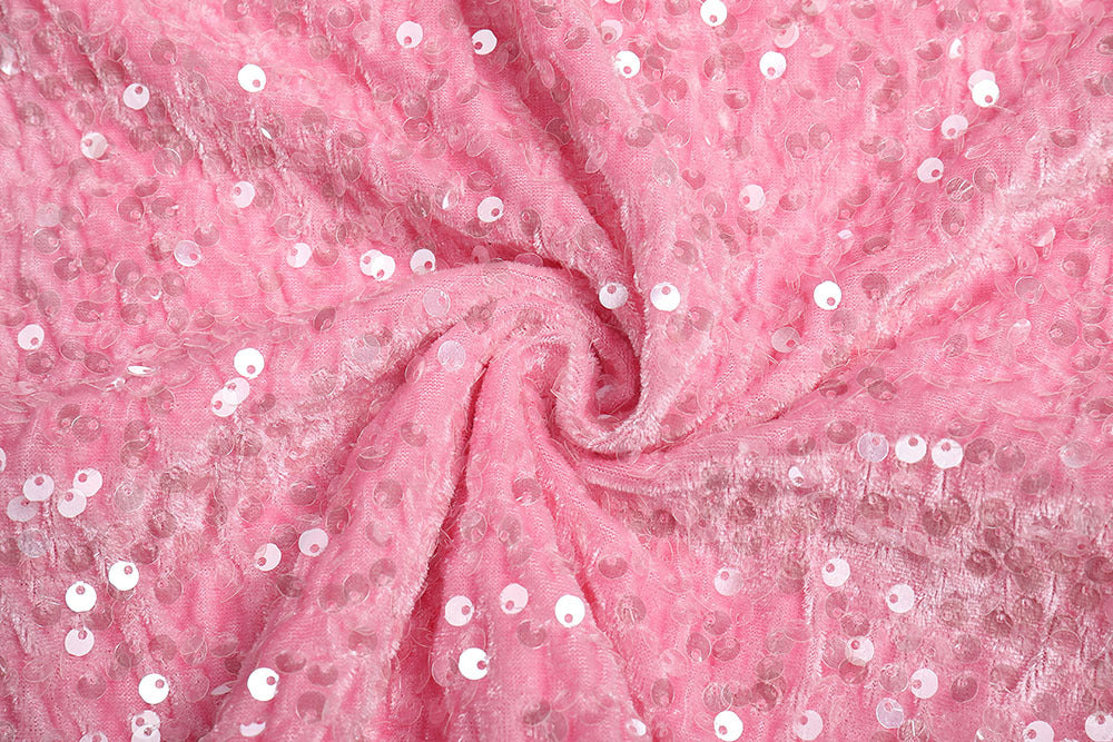 Vestito lungo attillato da donna con paillettes, scollo a barca, senza schienale e spacco con fiocco