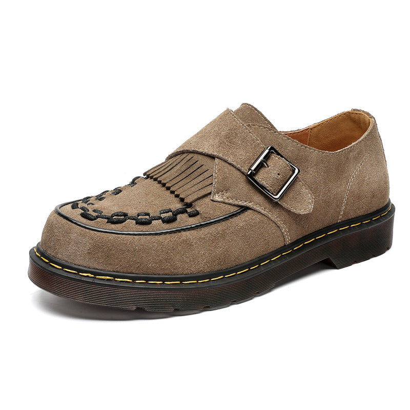 Fashion Tassel Woven Men's Round Shoes