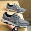 Leather Breathable Sneaker Men's Plus Size Casual Commuter Shoes
