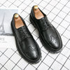 Fashion Business Brogue Leather Shoes Men