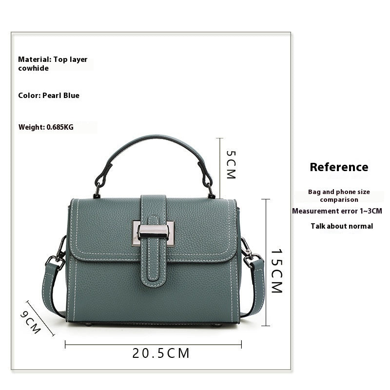 Borsa a tracolla da donna in vera pelle, coordinata