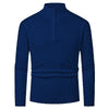 Men's Fashion Half Zipper Polo Sweater Casual Long Sleeve