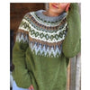 Women's Sweater Acrylic Thick Needle Thick Jacquard