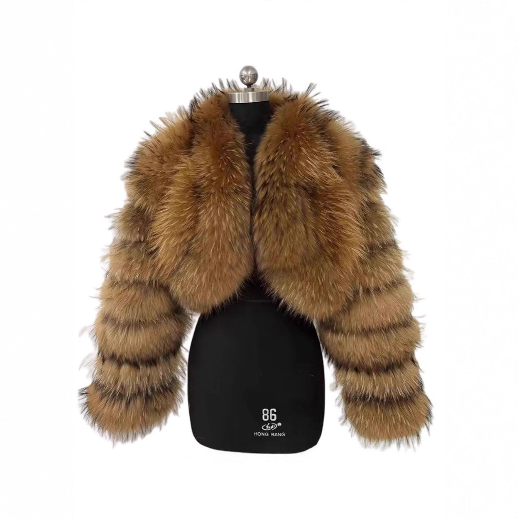 Short Stitching Winter Warm All-matching Top Jacket