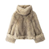 Women's Artificial Fur Fashion Baggy Coat