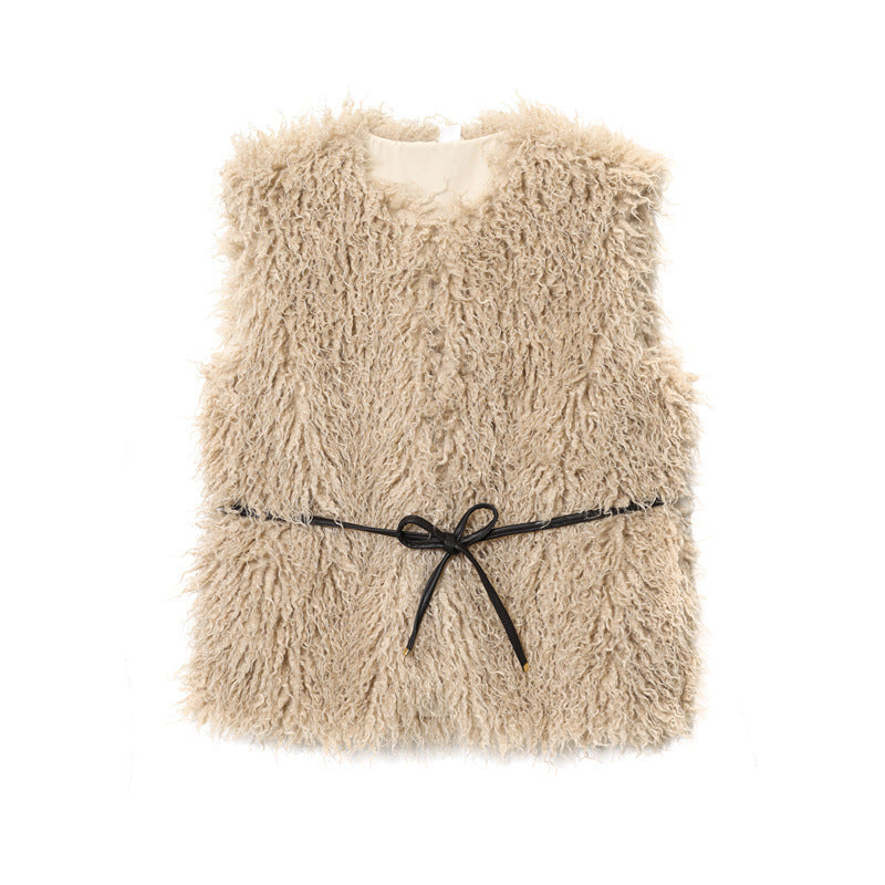 Temperament Women's Affordable Luxury Furry Vest