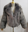 Coat Imitation Fox Fur Women's Clothing