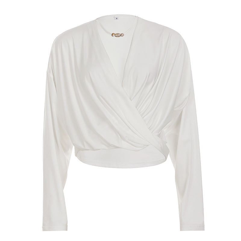 Maglia a maniche lunghe aderente casual che valorizza la tua