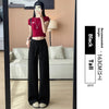 Women's High Waist Slimming And Straight Draping Casual Wide Leg Sweatpants
