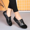 Button Plus Size Casual All-match Low Top Velcro Peas Flat Shoes