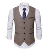 Plus Size Casual Vest Coat Slim Fit Business Gentleman Vest