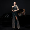 Abito da sera elegante, lungo, sottile, sexy, per sposa