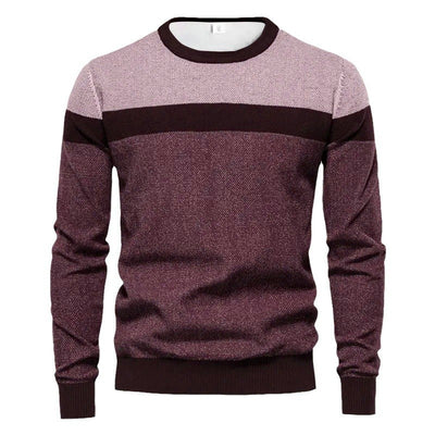 Men's Same 3d Printing Youth Striped Pullover Bottoming Shirt