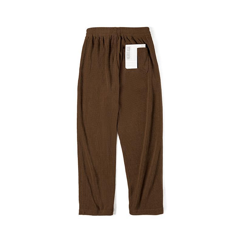 Men's Faux Corduroy Long Pants