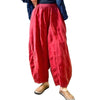 Temperament Pure Color Cotton And Linen Casual Trousers Harem Pants
