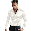 Men's Casual Glossy Draping Business Leisure Iron-free Anti-wrinkle Shirt