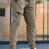 Pantaloni da jogging retrò casual con cerniera da uomo