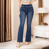 Women's High Stretch Jeans Slim Fit Hip Raise Bootcut Trousers