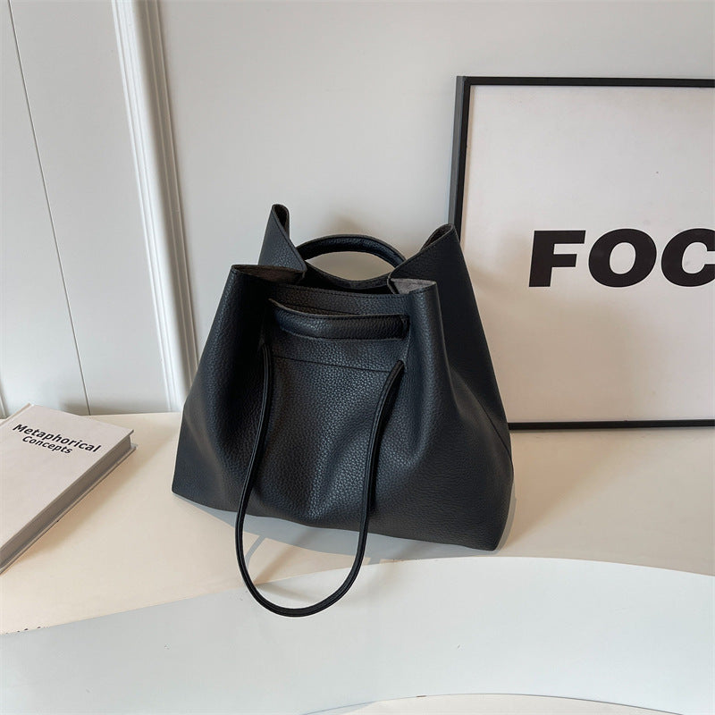 Borsa a tracolla portatile da donna, grande capacità