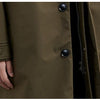 Men's False Two Pieces Hooded Mid-length Trench Coat