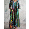 Womens Loose-fitting Fashionable Printed Dress