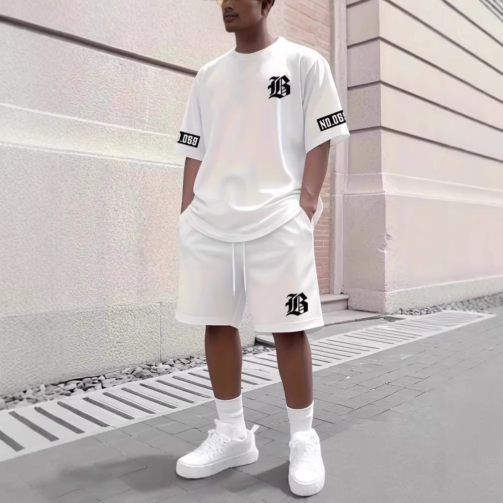 Completo casual da uomo sportivo a maniche corte
