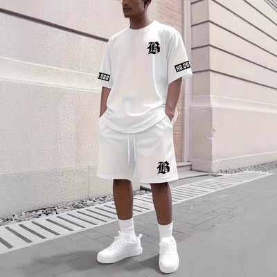 Completo casual da uomo sportivo a maniche corte
