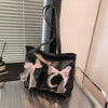 College Style Bow Tote Bag Large Capacity